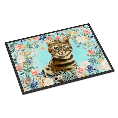 Carolines Treasures 24 x 36 in. Bengal Spring Flowers Indoor or Outdoor Mat CK3389JMAT